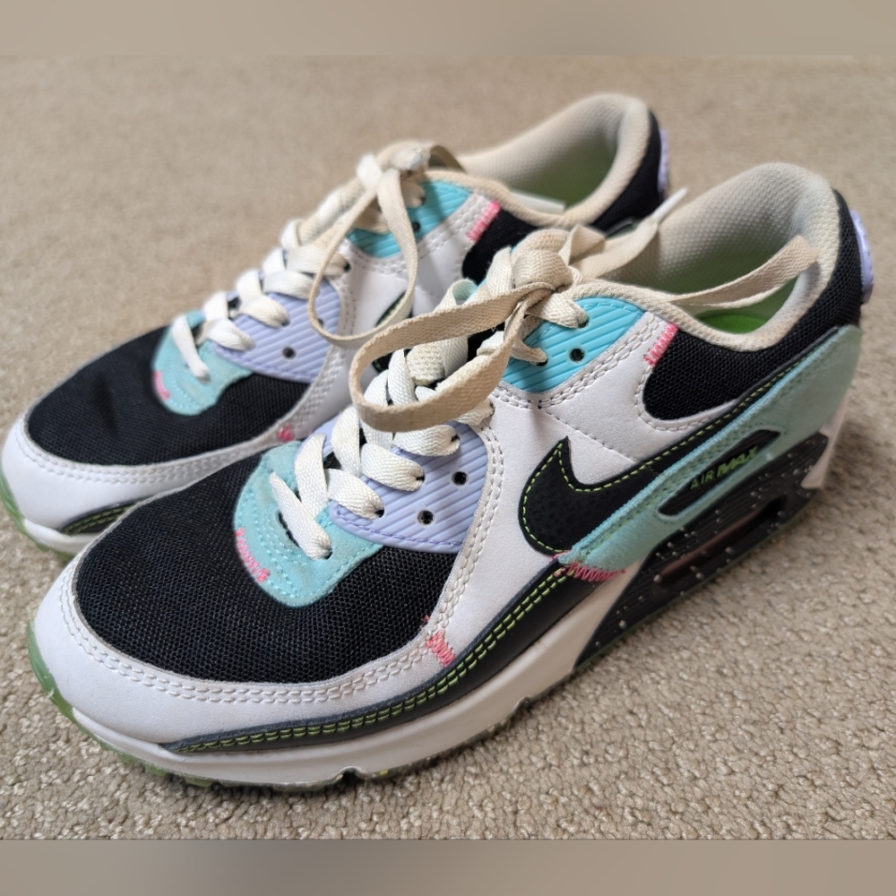 Nike Air Max 90 Exeter Edition Aurora Green Womens 8 DJ5922-001 Sneakers Shoes